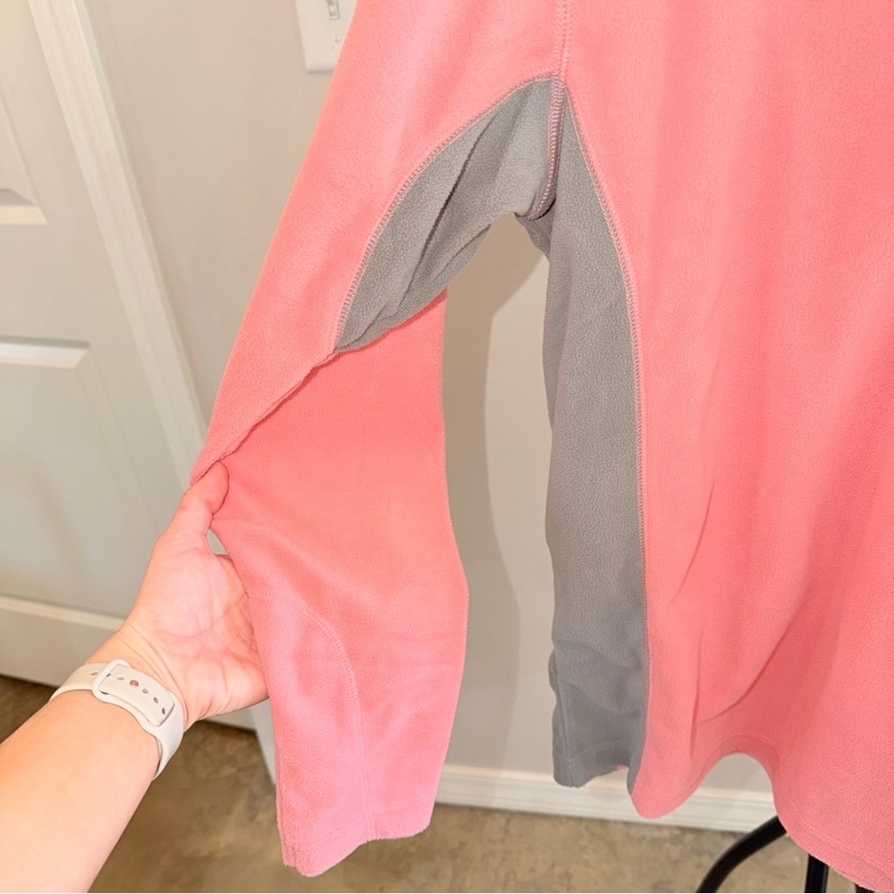 NWOT - Columbia Fleece 1/4 Zip Pullover Pink Gray Womens Jacket - Size M - Picture 4 of 6